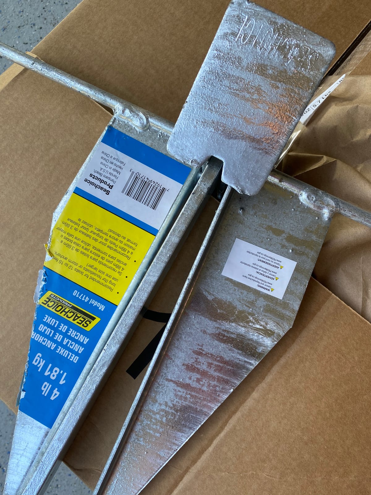 Seachoice Deluxe Anchor - Hot-Dipped Galvanized Steel - Multiple Sizes customer photo 2