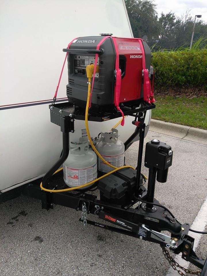 CURT 17200 Trailer Sway Control Kit for Weight Distribution Hitches | Limits Lateral Movement, Includes Weld-On Tab and Spacer Plate, Adjustable Load Setting, On-Off Handle, Drilling Required customer photo 1