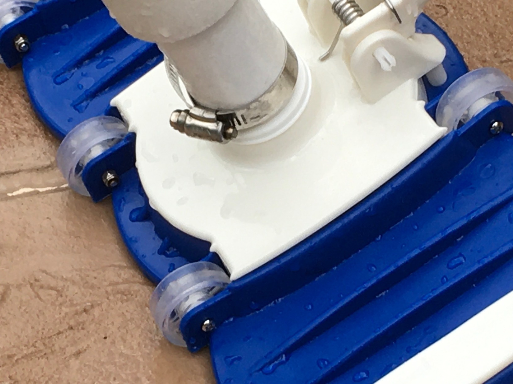 SWIMLINE HYDROTOOLS Manual Vacuum Head Attachment For Inground & Above Ground Pools | Weighted Flexible Swimming Pool Vac Head Rectangle Shape W/ Wheels | Swivel Hose 1-1/4 or 1-1/2'' | Clean 8150 customer photo 2
