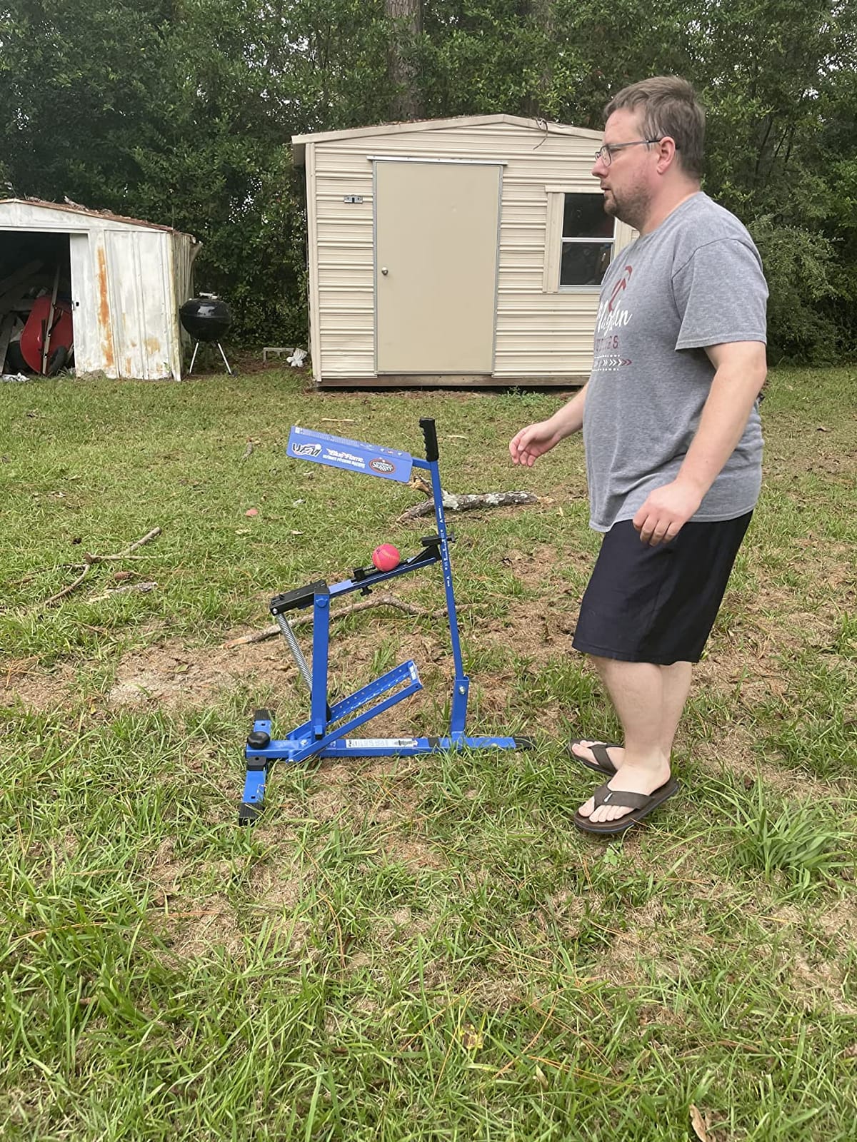 Louisville Slugger Blue Flame Pitching Machine customer photo 2
