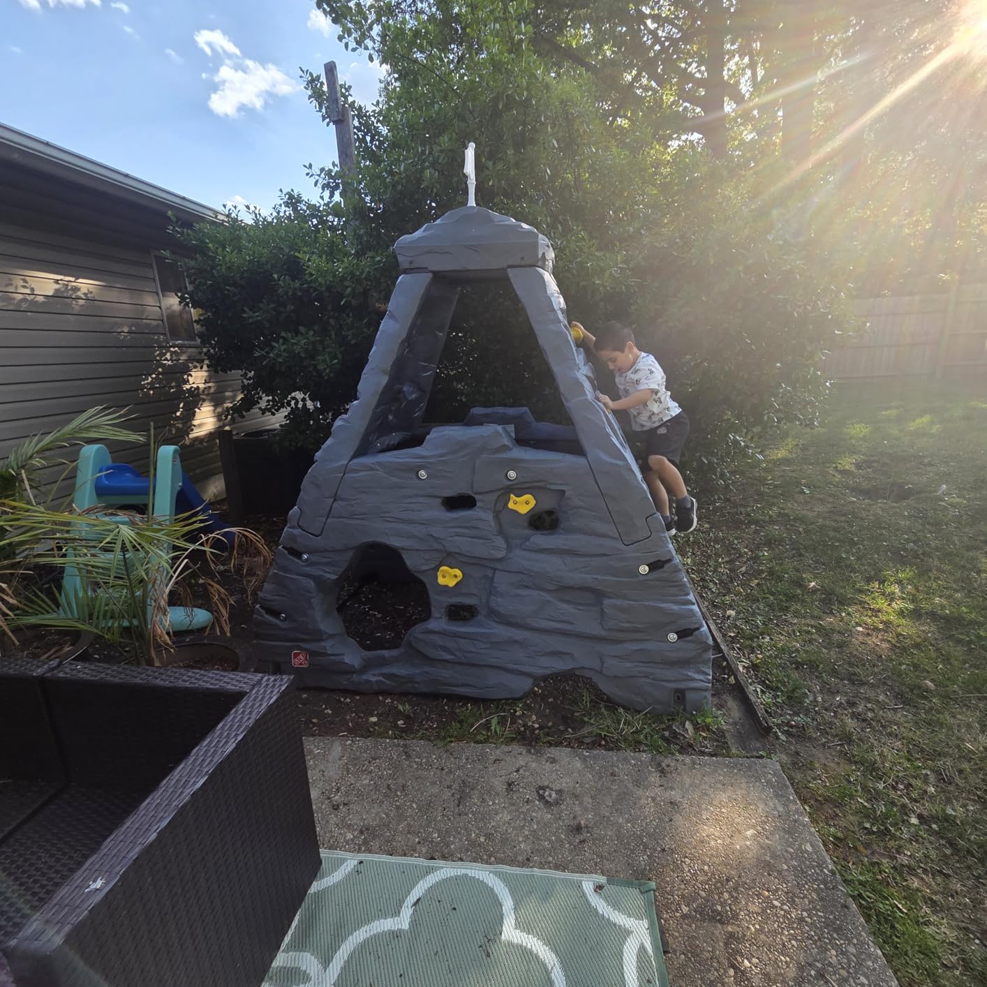 Step2 Skyward Summit for Kids, Climbing Wall Playset for Toddlers, Ages 4-8 Years Old, Easy to Assemble Kids Outdoor Playground for Backyard customer photo 2