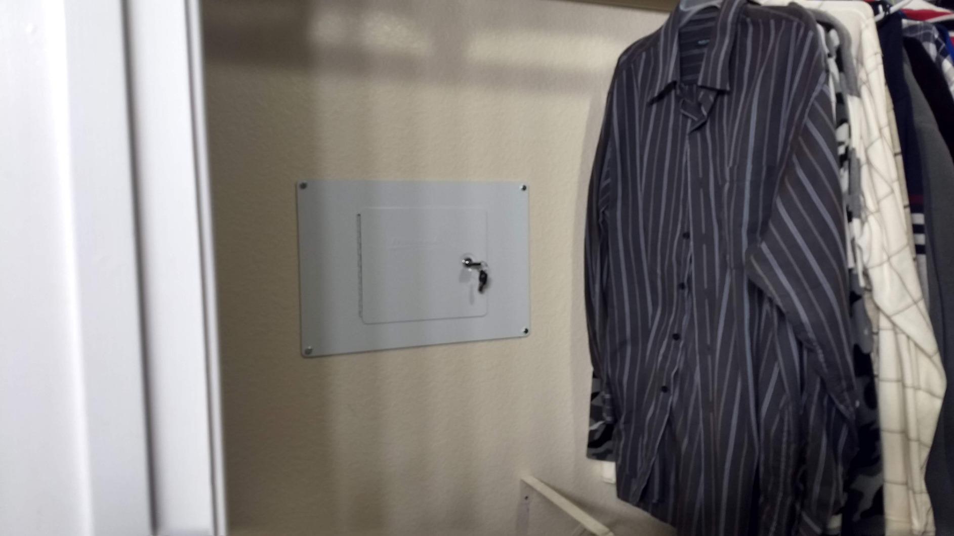 First Watch - Homak Between the Studs High Security Steel Tall Wall Safe, White, WS00018002 customer photo 1