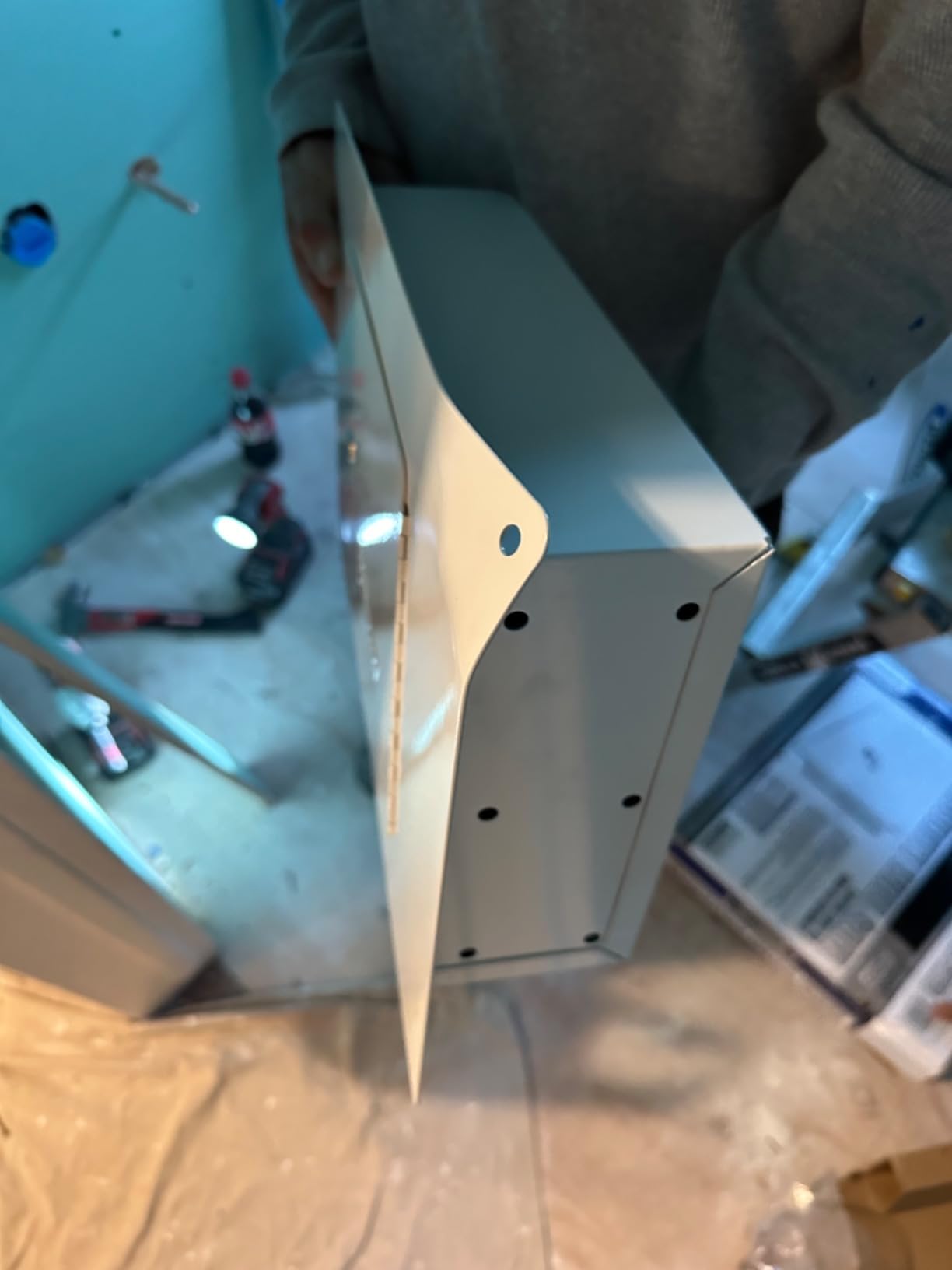 First Watch - Homak Between the Studs High Security Steel Tall Wall Safe, White, WS00018002 customer photo 2