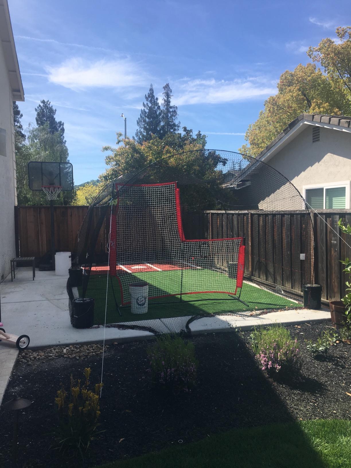 HEATER Sports PowerAlley Baseball & Softball Batting Cage Net & Frame - Heavy-Duty Net with Built-in Pitching Machine Harness for Safety (Machine Not Included) | Ideal for Batting Practice & Training customer photo 2