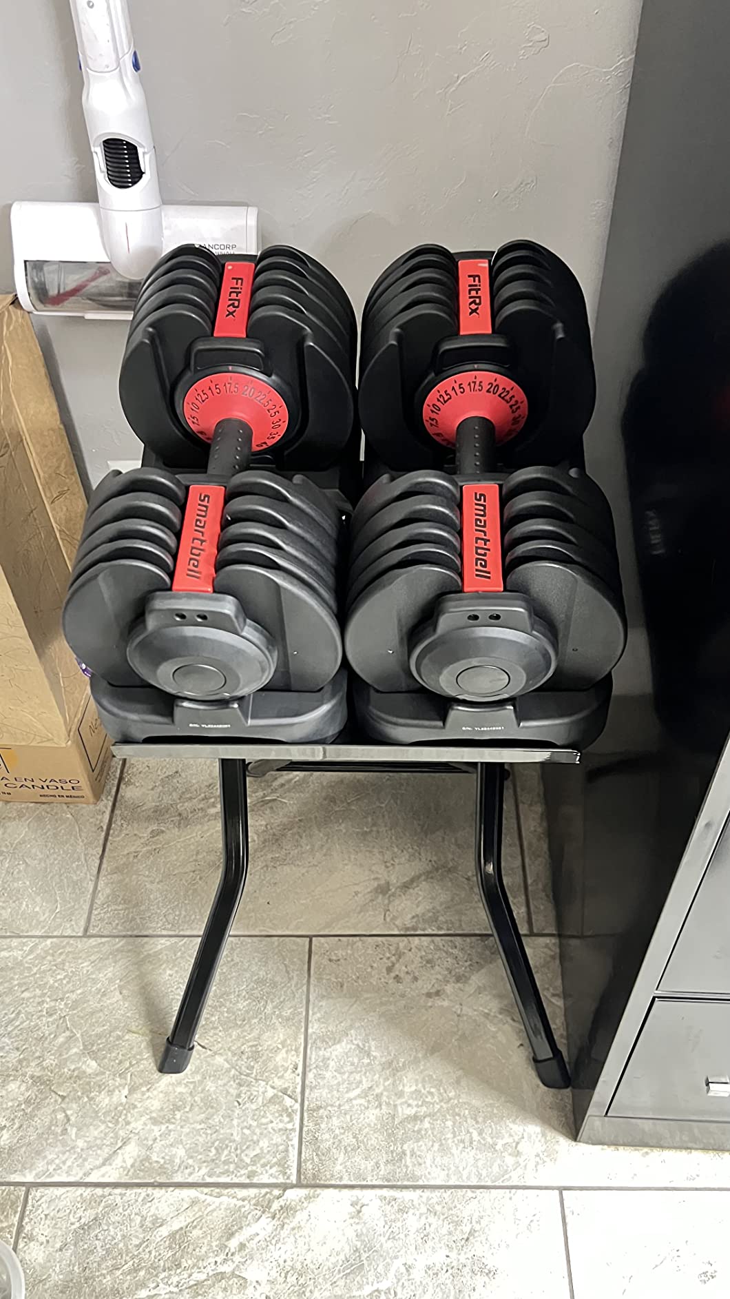 Small Compact Stand, Dumbbell Rack & Weight Rack | Compact folding stand for PowerBlock Dumbbells up to 50 lb customer photo 1