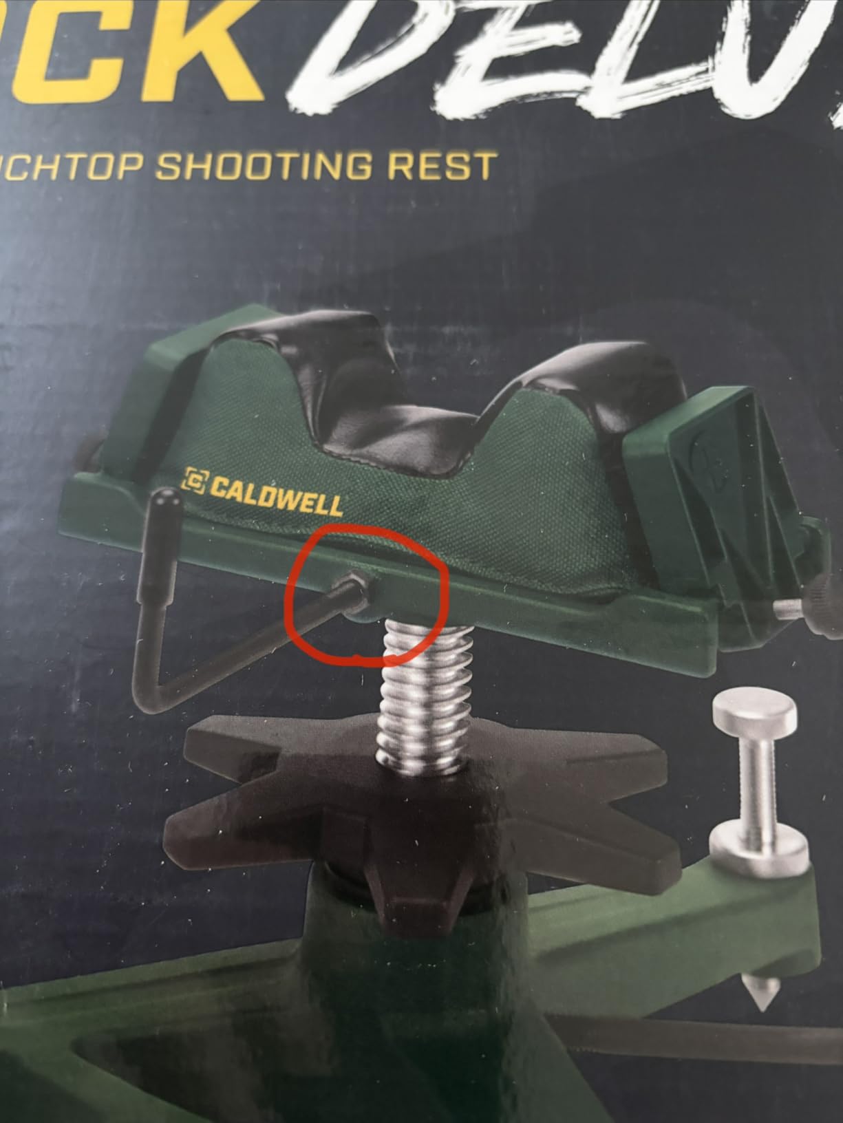 Caldwell Rock DLX Benchtop Shooting Rest, Front Bag, 3-Point Frame customer photo 1