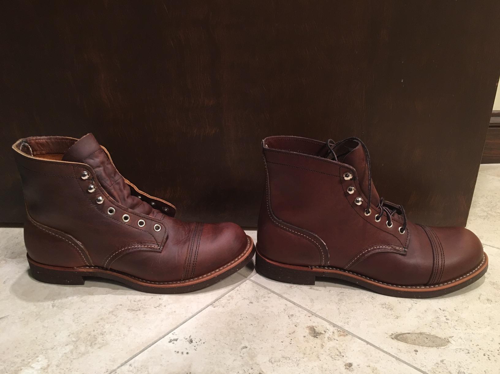 Heritage Iron Ranger Men Boot | Full Grain Leather, Goodyear Welt, Vibram 430 Mini-Lug Outsole customer photo 2