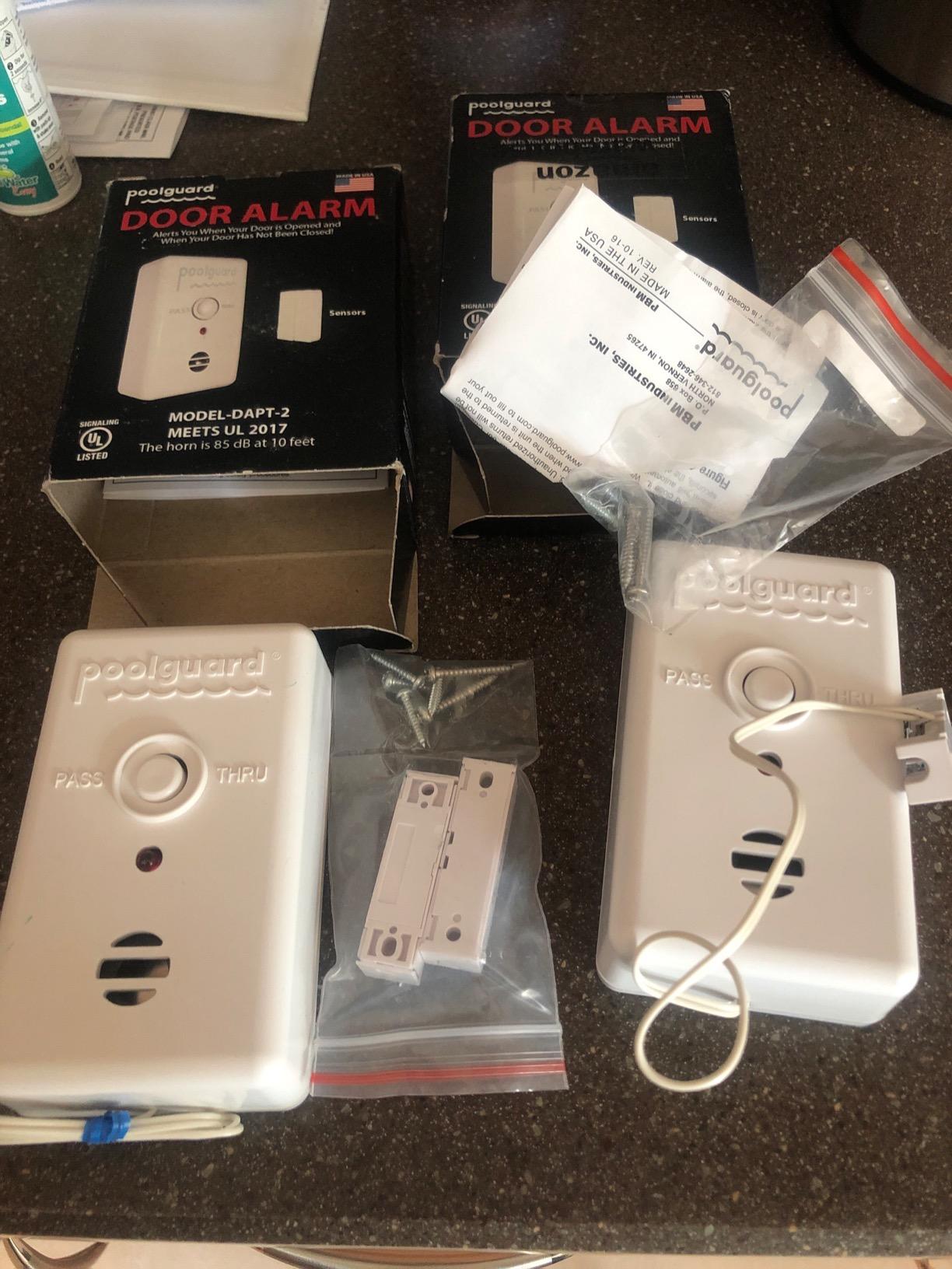 PoolGuard DAPT-2 Water Hazard Pool Door Alarm, White customer photo 1