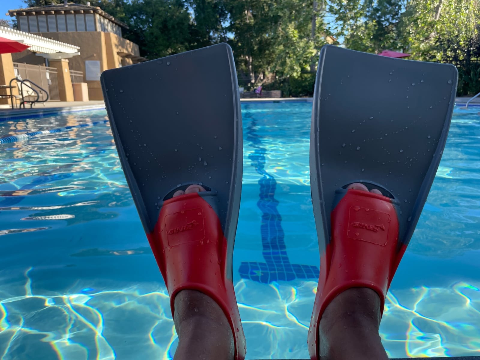 FINIS Long Floating Swim Fins - Adult Training Fins - Improves Kick Technique & Body Position customer photo 1
