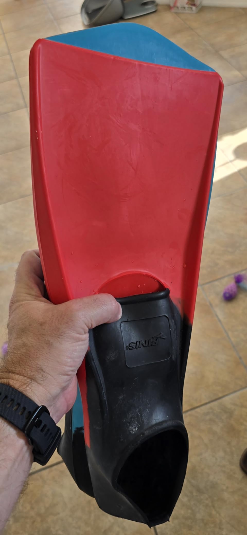 FINIS Long Floating Swim Fins - Adult Training Fins - Improves Kick Technique & Body Position customer photo 2