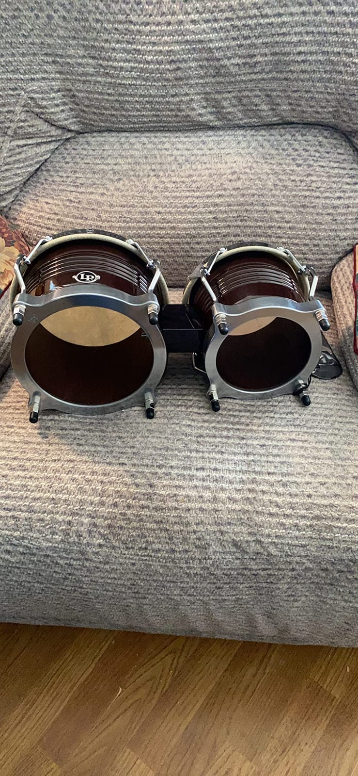 Latin Percussion M201 LP Matador Wood Bongos - Dark Brown/Chrome 8.625-inch customer photo 2