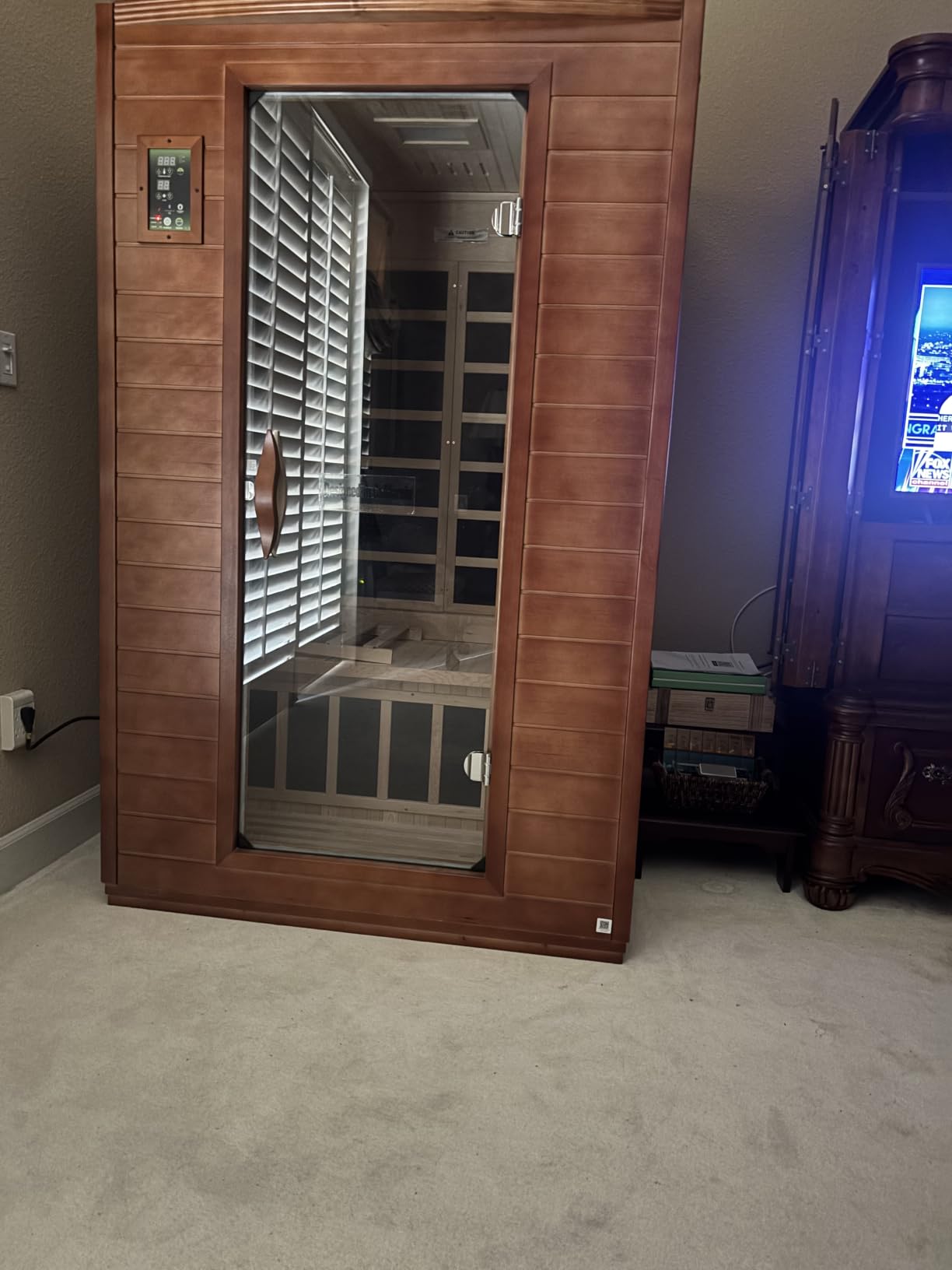 DYNAMIC SAUNAS 2-Person Low EMF FAR Infrared Sauna with Chromotherapy Lighting and Speakers, Maxxus Toulouse - Personal Indoor Dry Heat Sauna for Home & Gym - Made from Canadian Hemlock customer photo 1