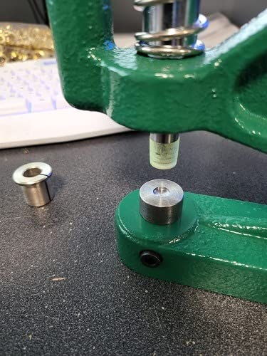 Yescom Brass Grommet Tool Kit 1/2 inch 3/8 inch 1/4 inch 3-die Grommet Press Machine | Includes 900-set 3-size Grommets and Washers, Self Piercing, Model YES0388, Ideal for Corsets Tents Banners Signs customer photo 1