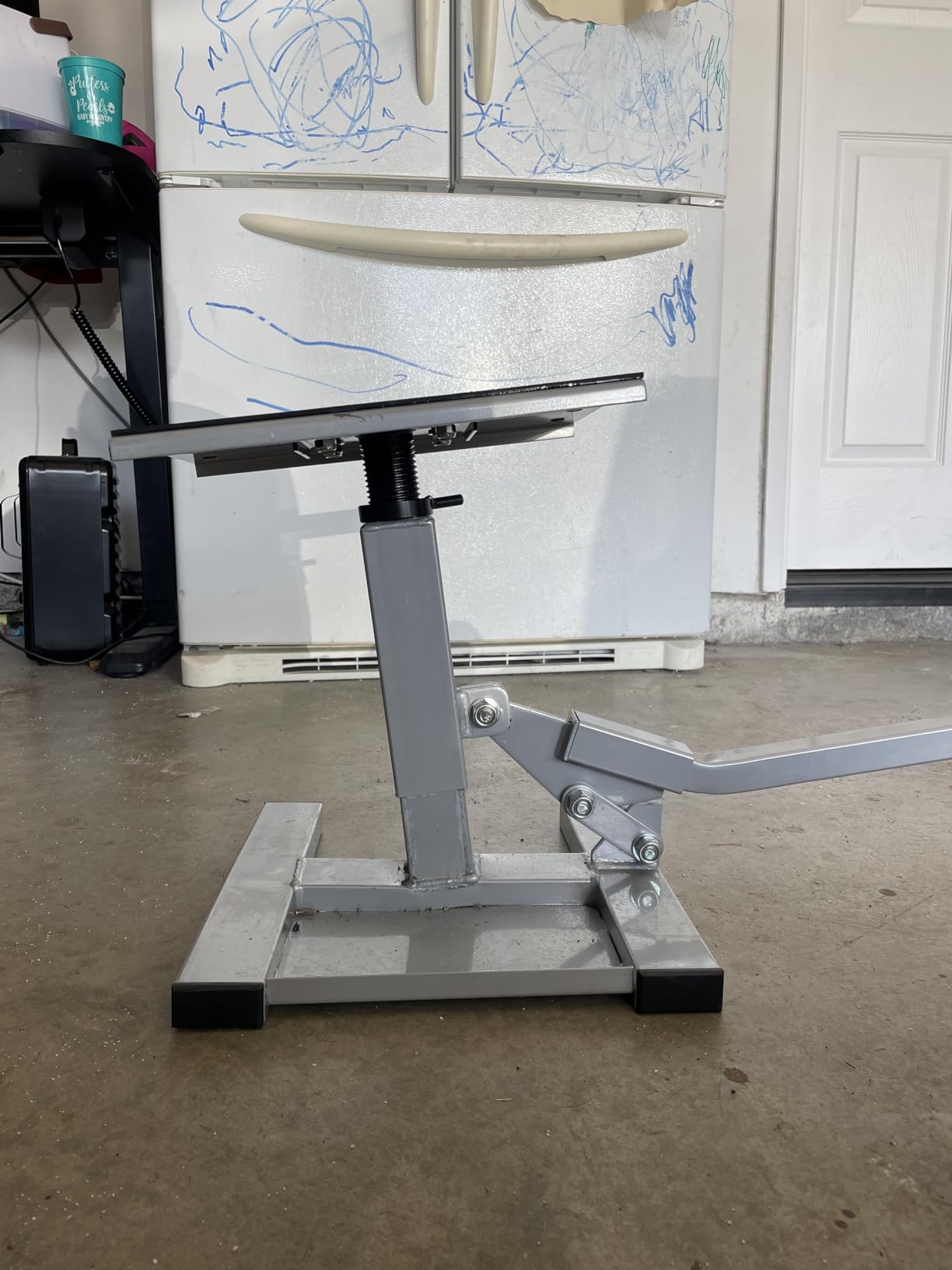 Tusk Adjustable Dirt Bike Motorcycle Lift Stand - Height Adjustable Maintenance Stand for Off-Road and Motocross Service customer photo 1