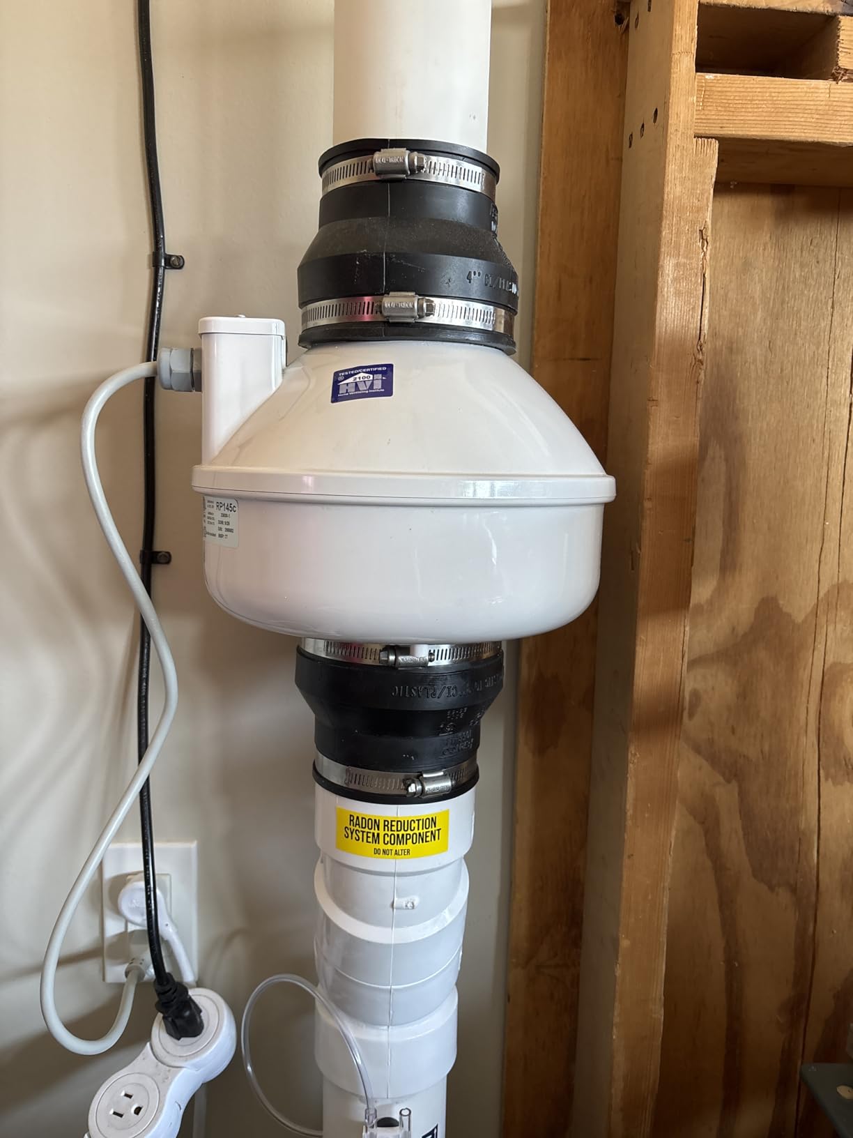 RadonAway RP145C Radon Fan P/N 23030-1 Inlet/outlet Diameter of 4.5 customer photo 1