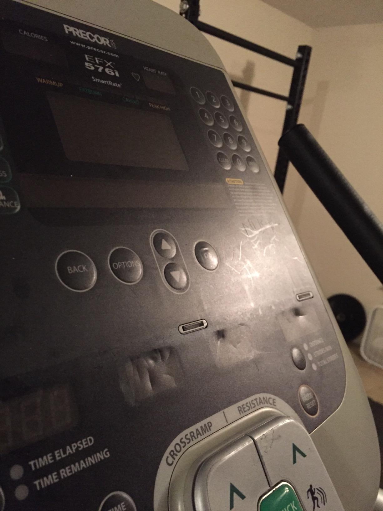 Precor EFX 576i Premium Commercial Series Elliptical Fitness Crosstrainer customer photo 2