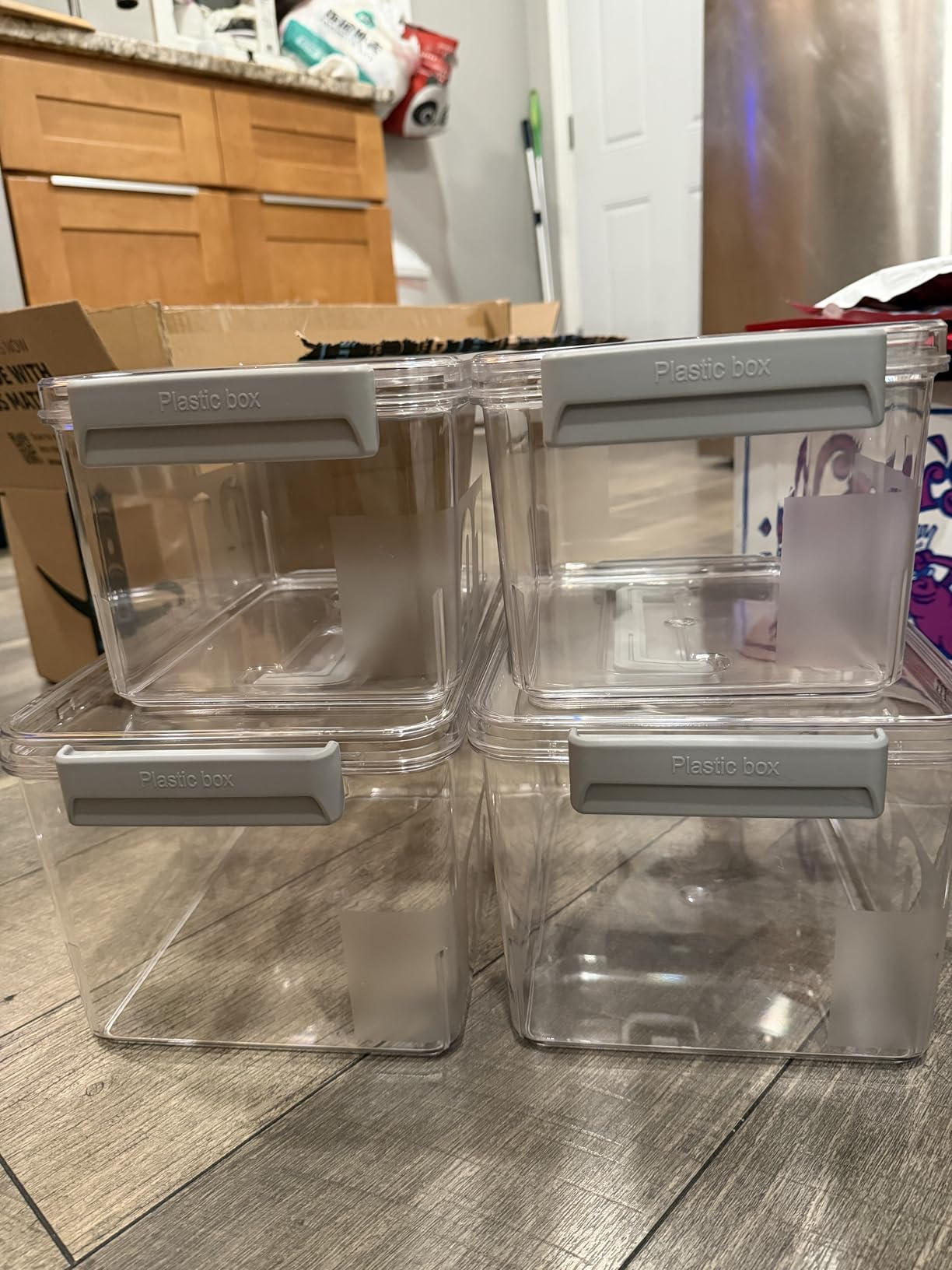 Sterilite Ultra Latch Box with Lids for Home and Office, 30 Quart, 6-Pack | Heavy-Duty and Stackable Plastic Containers with Latches for Closet, Cabinet, Bedroom, Bathroom and Dorm Room Organization customer photo 2