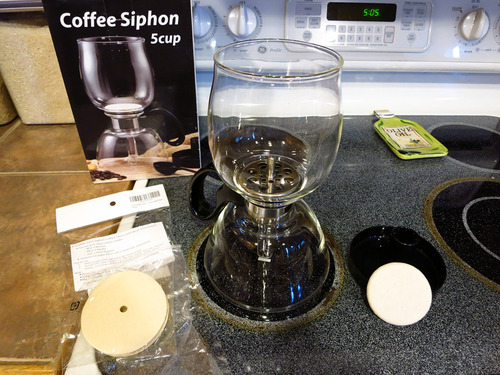 Yama Glass 8-Cup Stovetop Siphon Coffee Maker, 24 Oz Vacuum Brew, Heat-Resistant Borosilicate Glass customer photo 2