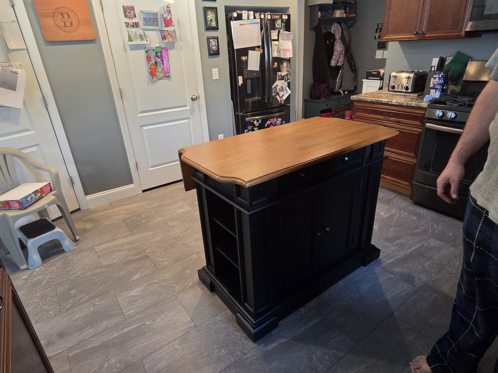homestyles Americana Black Kitchen Island customer photo 2