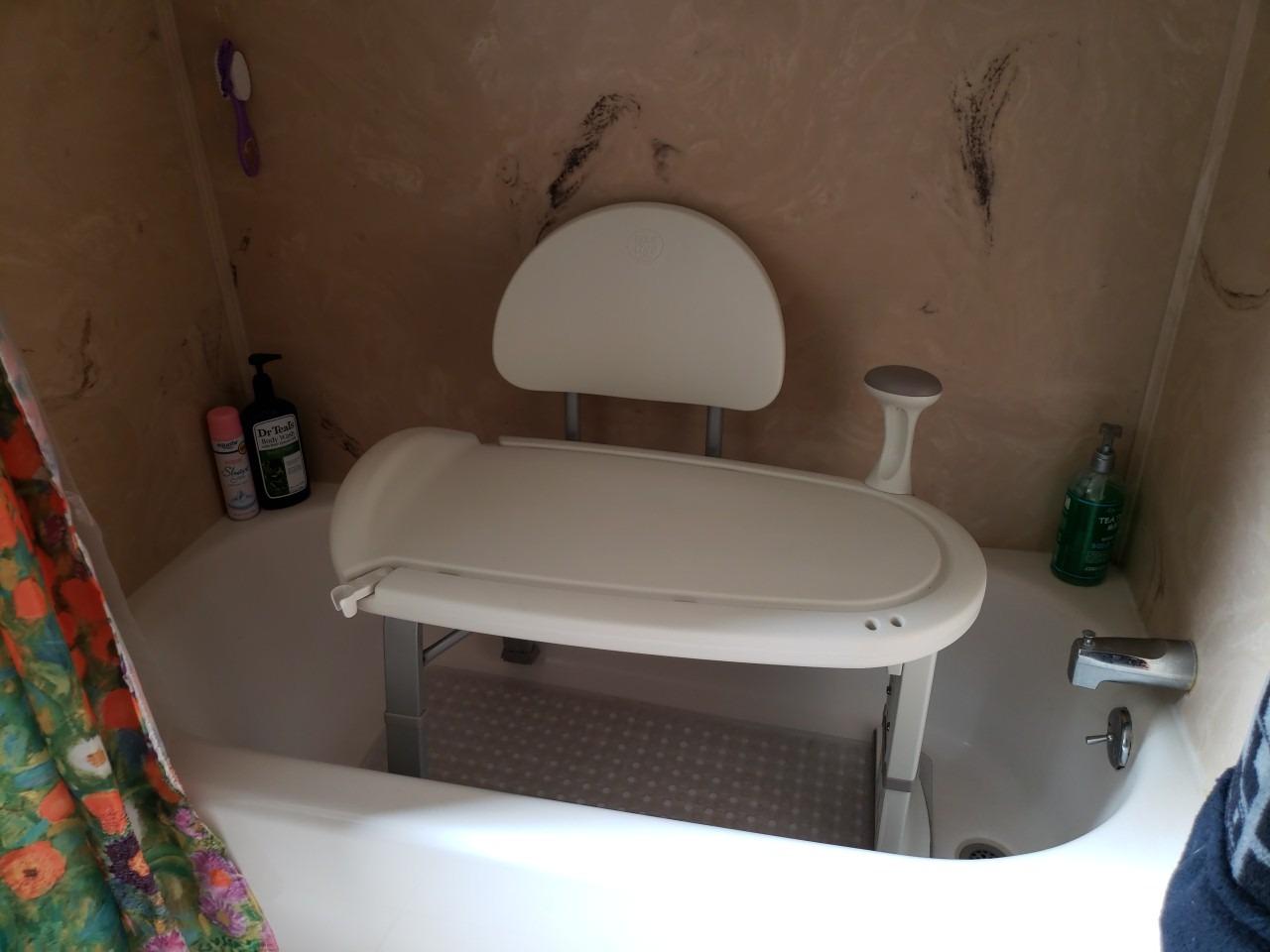 Moen Home Care Bath Safety Tub Transfer Bench, Shower Chair for Elderly and Disabled with Adjustable Height, Handicap Accessories for Daily Living, DN7105 customer photo 1