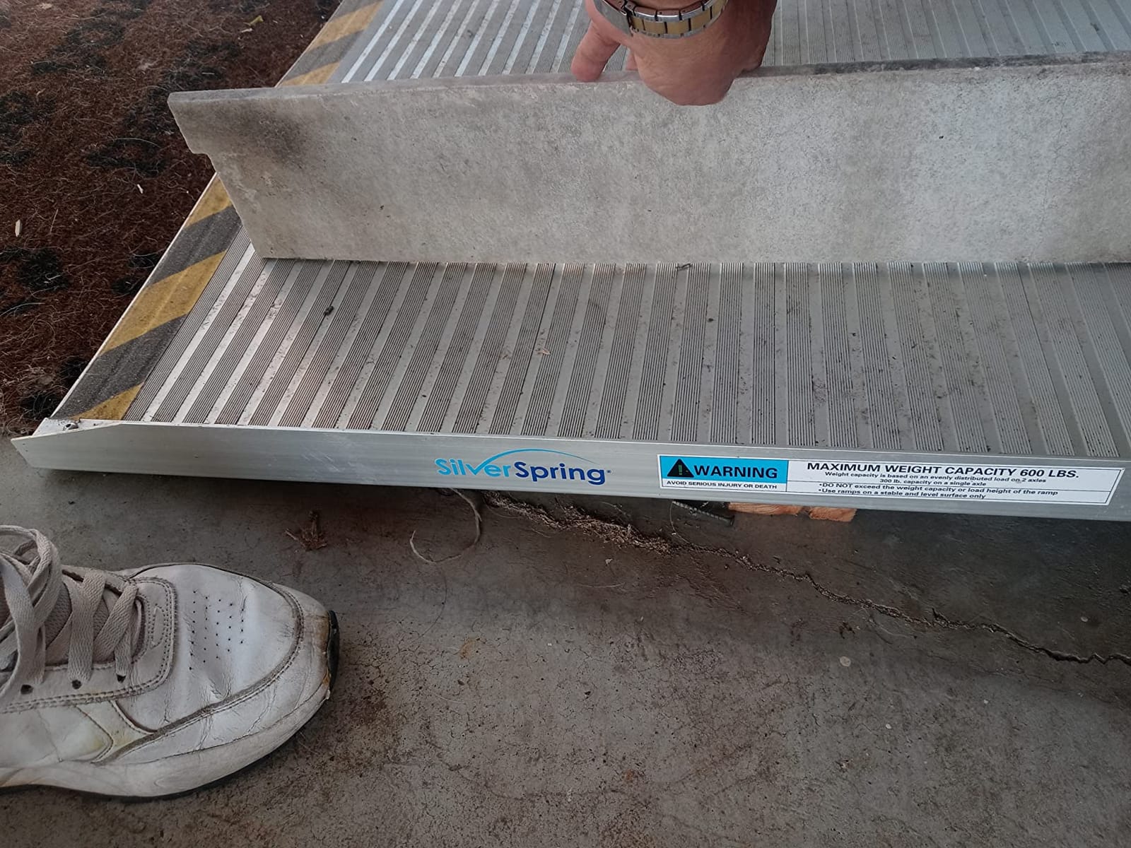 Silver Spring 4' Long Folding Mobility and Utility Ramp - 600 lb. Weight Capacity SCG-4 customer photo 2