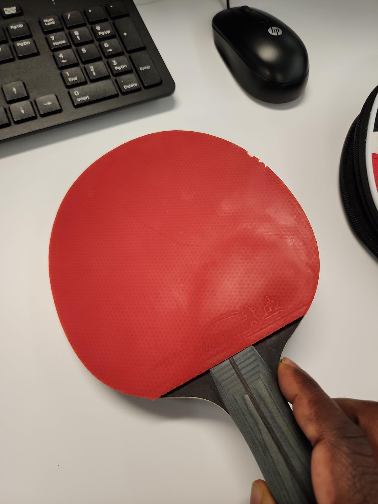 Killerspin Jet 600 Spin N2 Ping Pong Racket - Advanced Table Tennis Racket, 5 Layer Wood Blade, Nitrx-4Z Rubbers, Flared Handle customer photo 1