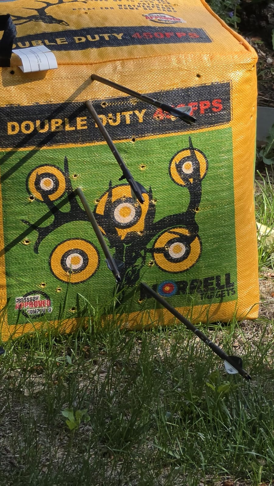 Morrell Double Duty 450 FPS Cube Field Point Archery Bag Target with Traditional Bullseyes, Nine-Ball, Dartboard Game, and Deer Vitals customer photo 1