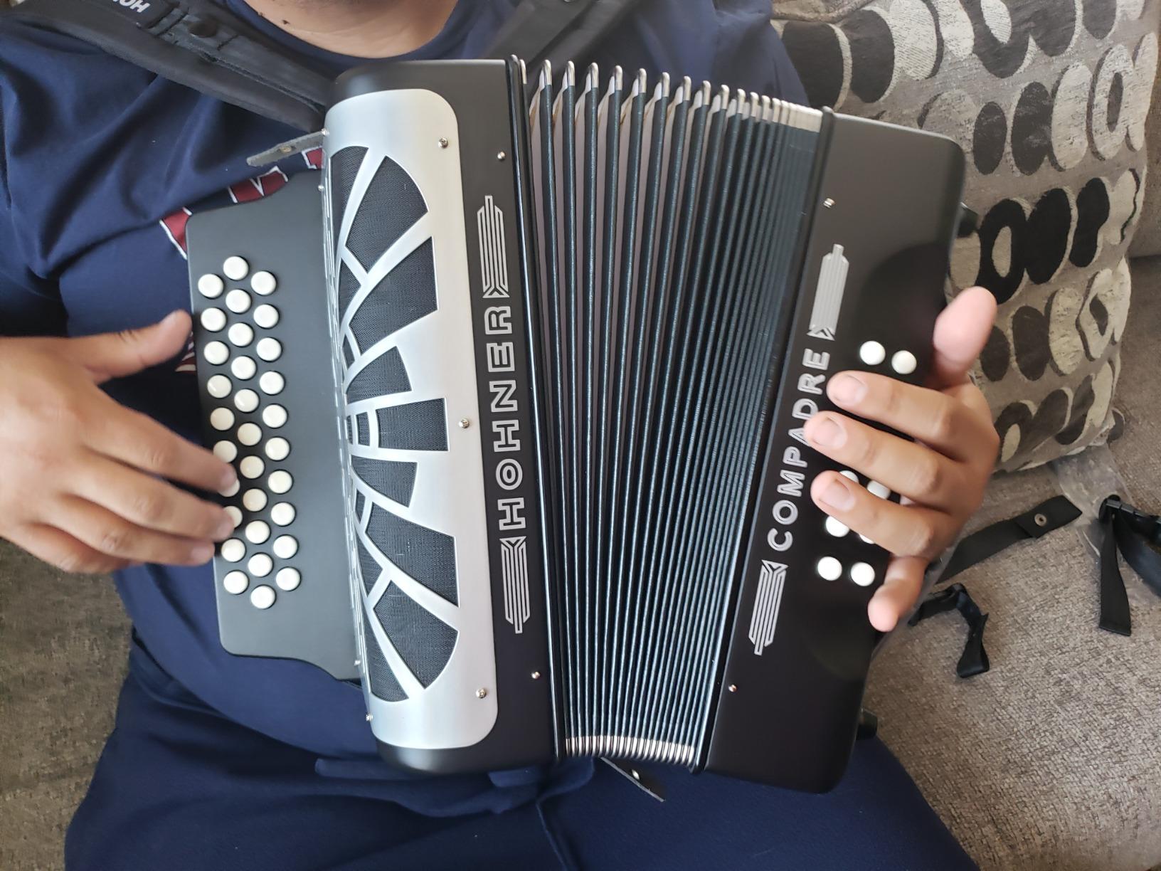 Hohner Accordions COFB Compadre 3-Row Diatonic Accordion - Key FBbEb customer photo 2