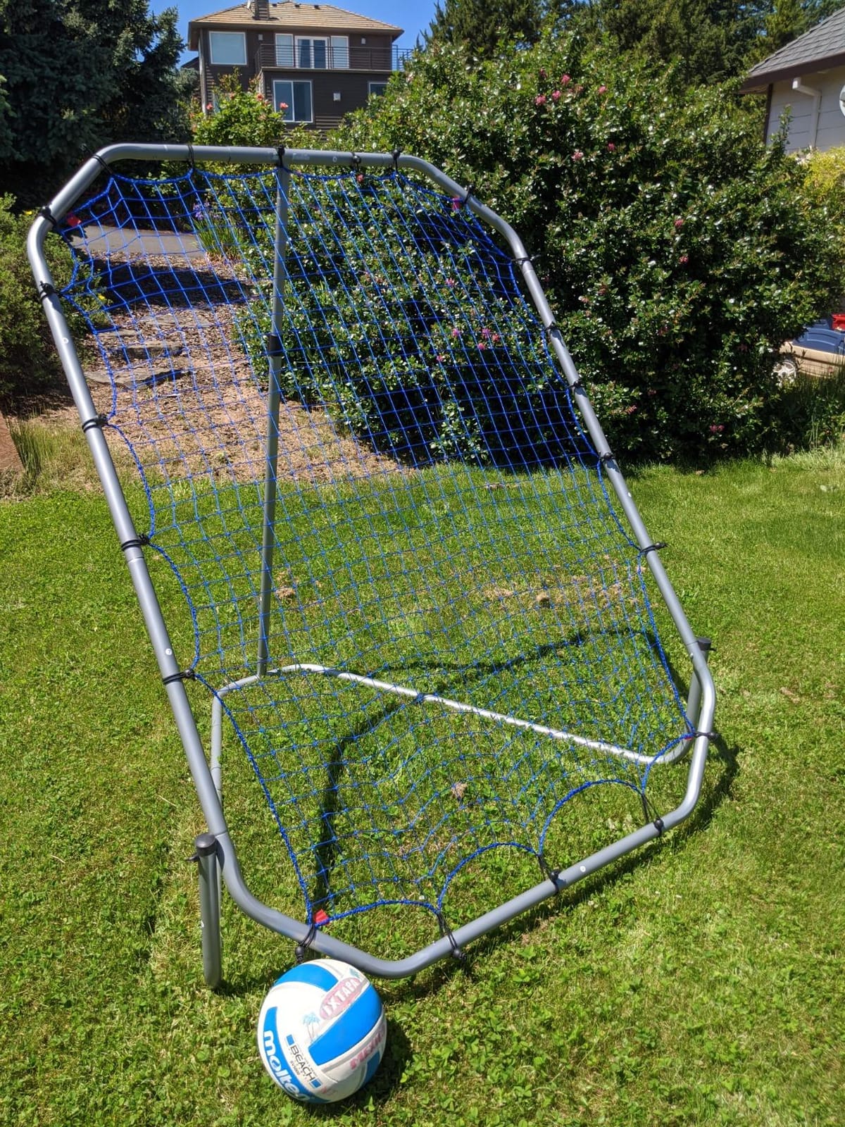 Franklin Sports All-Angle Baseball Pitchback Rebounder Net | For Pitching + Fielding Drills, Adjustable Rebound Path, Steel Frame + Heavy-Duty Netting, Strike Zone Target customer photo 1