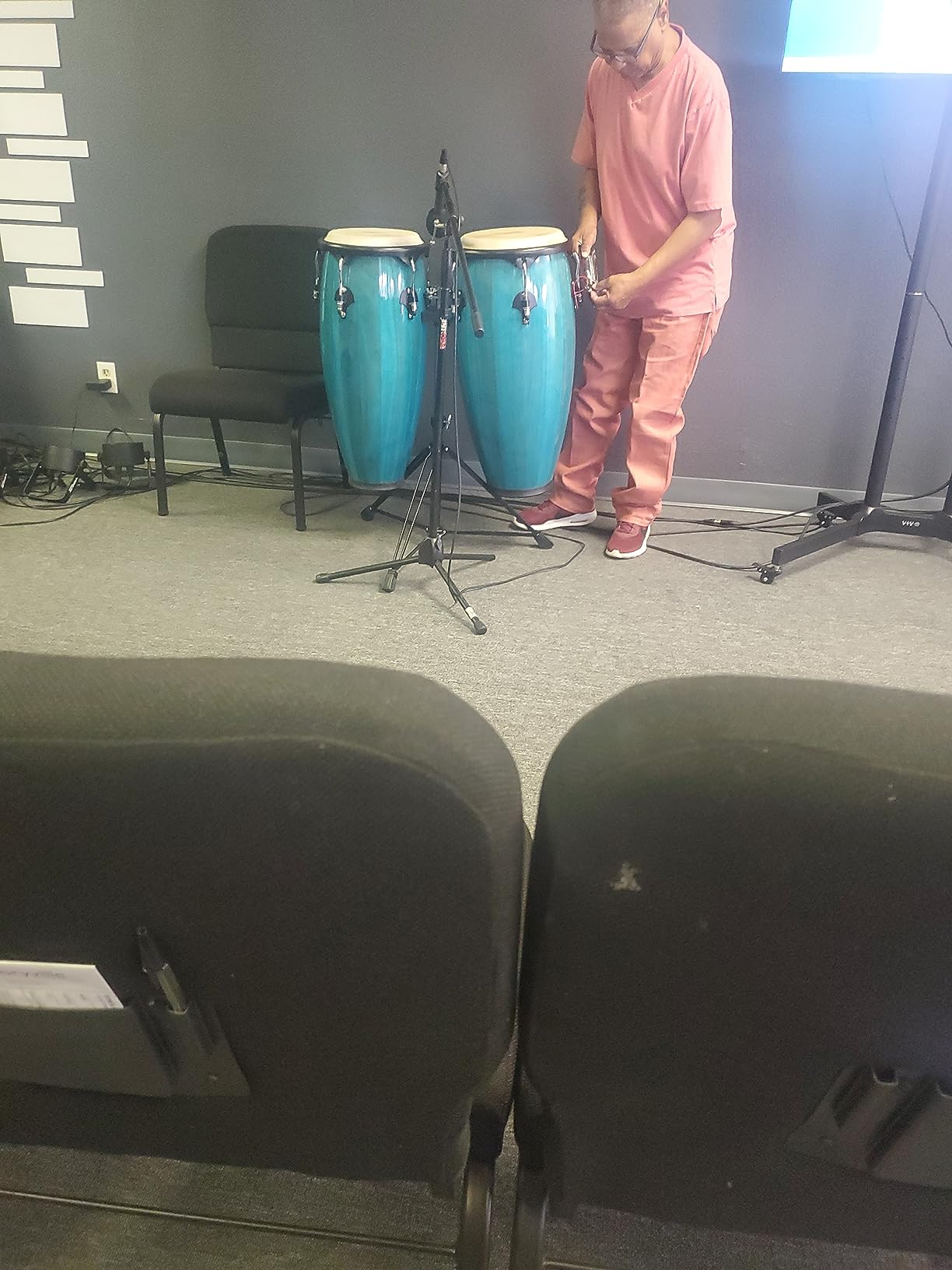 Toca 2300BB Conga Drum, Bahama Blue customer photo 2