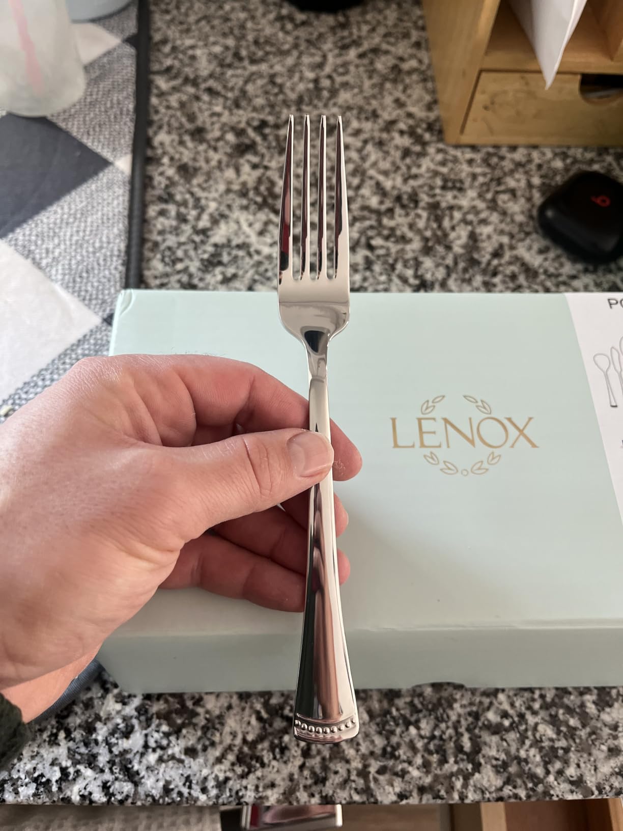 Lenox Portola 65-Piece 18/10 Silverware Set for 12, Flatware | mirror finish, dishwasher safe | includes serving spoons and utensil set | heavy duty, cutlery set for kitchen and dining customer photo 2