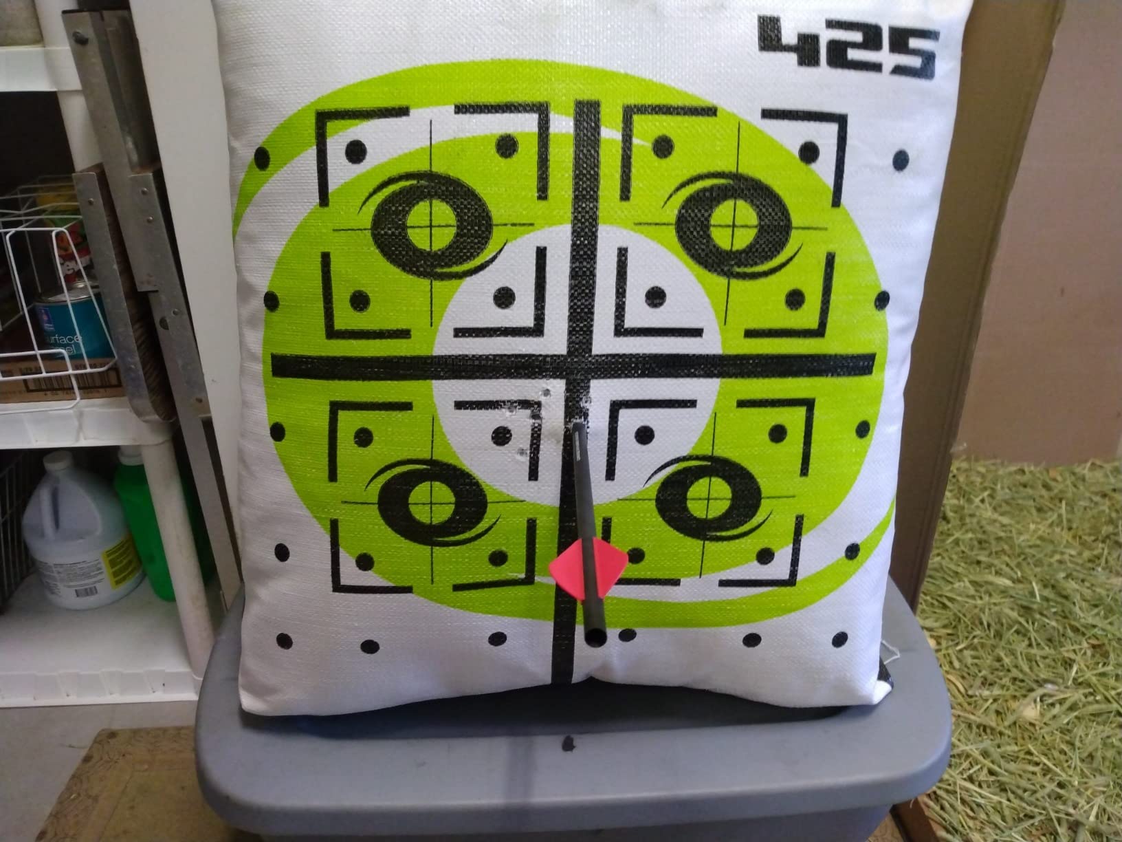 Hurricane 2-Sided High-Velocity Archery Bag Target, High-Visibility Aiming Points, Off-Center Deer Vitals on Back, Heavy-Duty Handle for Easy Transport customer photo 1