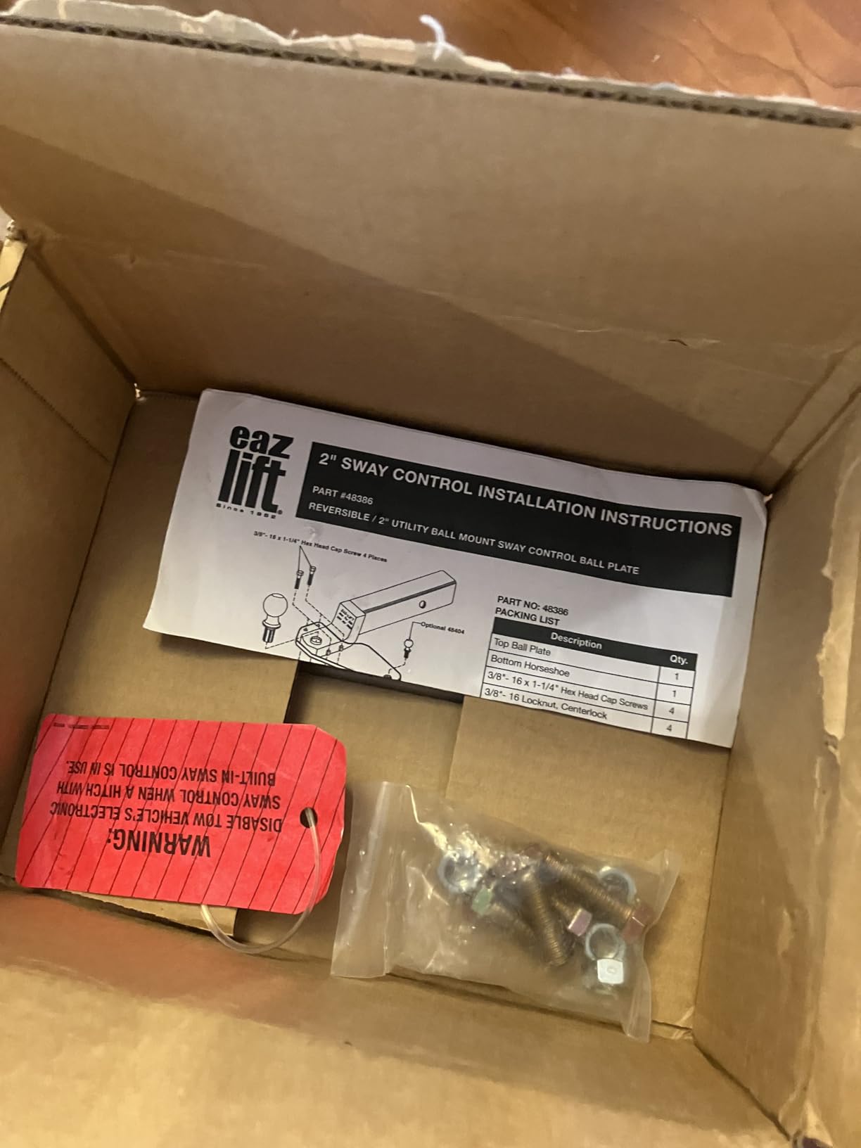 Eaz-Lift Powder Coated Steel Easy to Install Sway Control Left or Right Utility Ball Mount Adapter for 2 Inch Ball Mounts, Gray customer photo 1