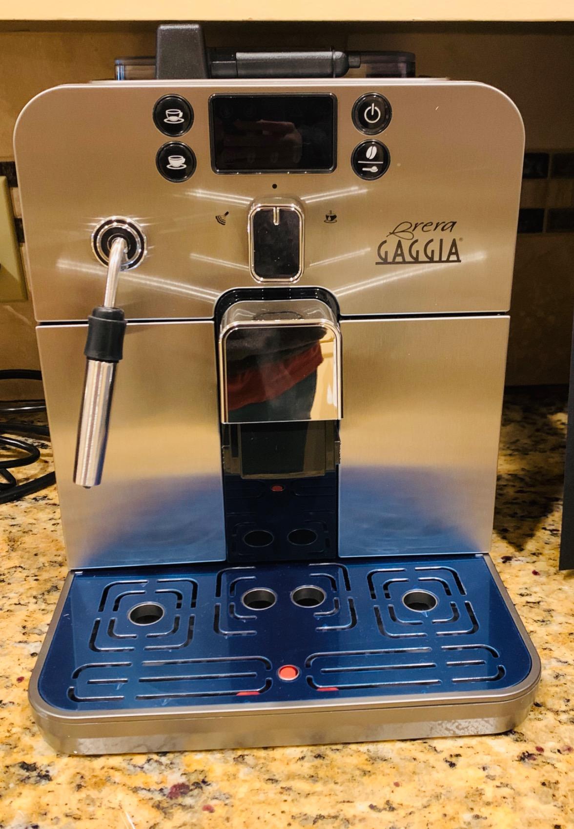 Gaggia Brera Super-Automatic Espresso Machine, Silver, 40 fl oz customer photo 1