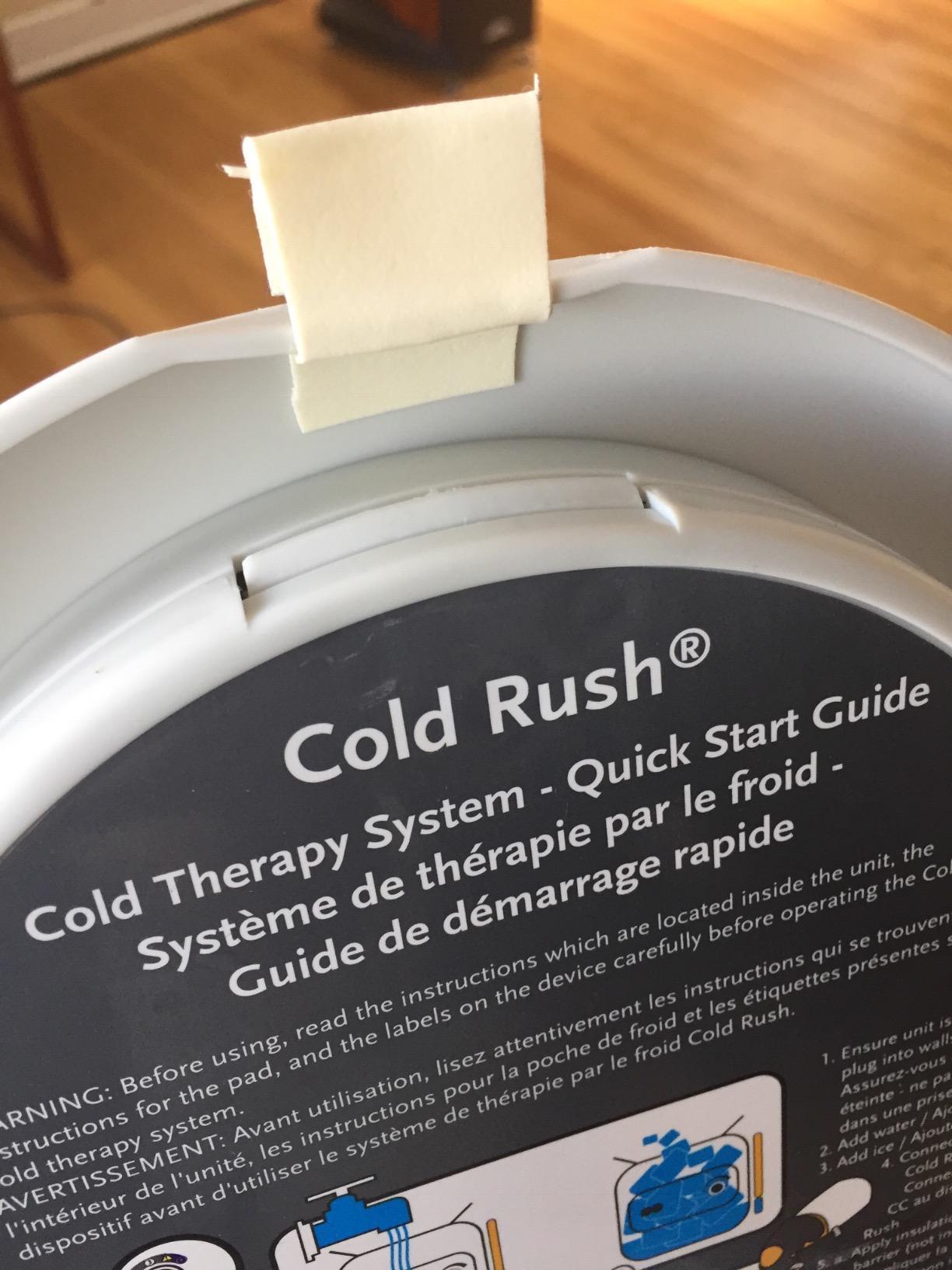 Ossur Cold Rush Cold Therapy Machine with Knee Pad - Quiet Cryotherapy System for Post-Surgery Recovery, Knee Replacement, ACL, Pain Relief & Swelling- Knee Pad Included customer photo 2