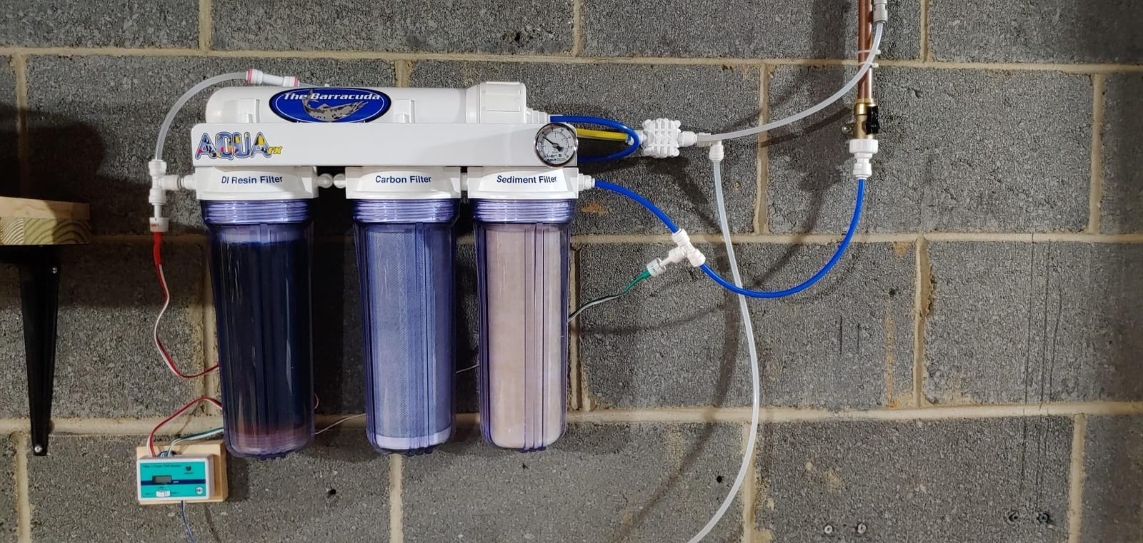 The AquaFX Barracuda 100 GPD RO/DI System customer photo 1