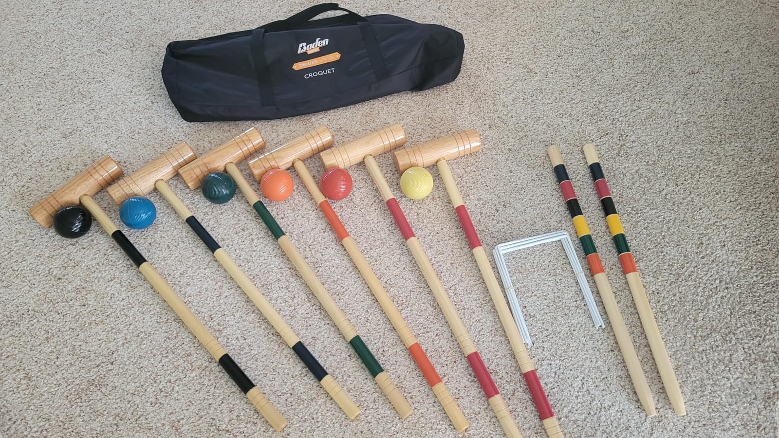 Baden Deluxe Series Croquet Set 29 inch mallets customer photo 1