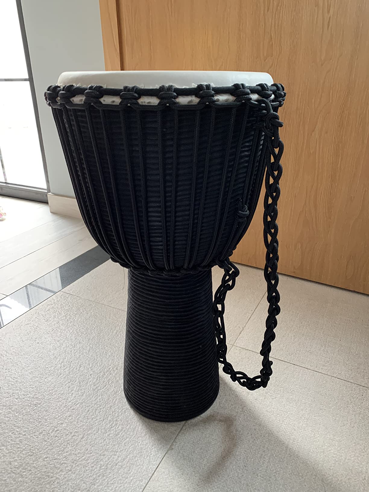 Meinl Percussion Djembe with Mahogany Wood - NOT Made in CHINA - 10-Inch Medium Size Rope Tuned Natural Head, 2-Year Warranty customer photo 2