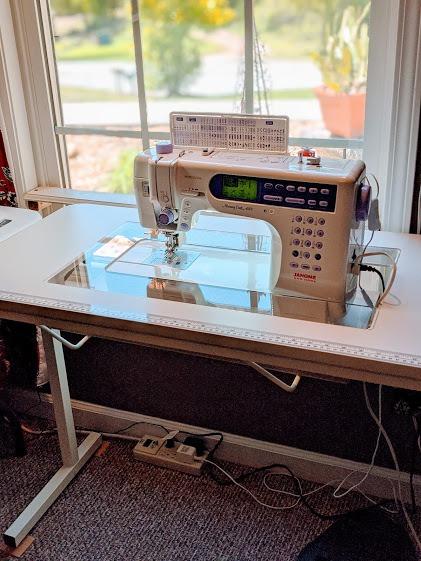 Arrow 611 Gidget II Folding Sewing, Cutting, Quilting, and Craft Table, Portable with Wheels and Lift, White Finish customer photo 2