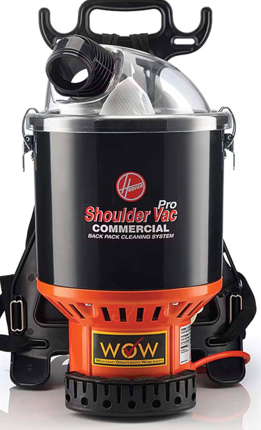 Hoover Commercial Shoulder Vac Pro Bagged Backpack Vacuum Cleaner | Lightweight, Chiropractic Design, HEPA Media Filtration, Corded Vacuum Cleaners for Commercial Use on Carpet and Hard Floors customer photo 2