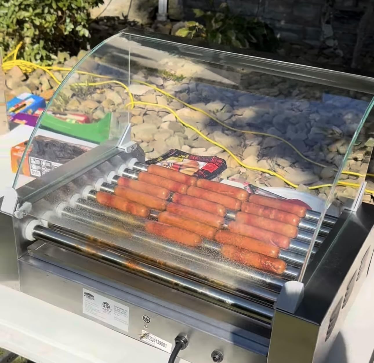 Great Northern Popcorn Hot Dog Roller Machine | Stainless-Steel Cooker with 9 Rollers to Cook Up to 24 Hot Dogs - Concession Stand Supplies customer photo 1