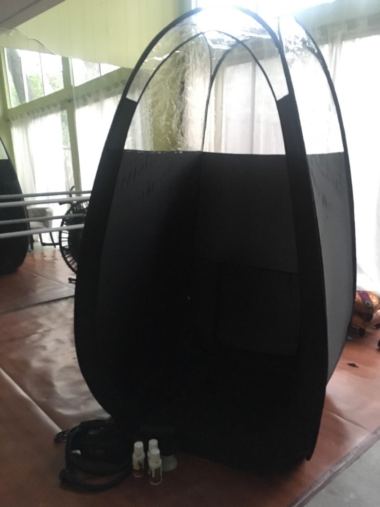 MaxiMist Spray Tan Machine, HVLP Airbrush Tanning, Sunless Spray Tan Machine for Home, Maximist Elite Lite (Black Tent - Elite Lite) customer photo 1