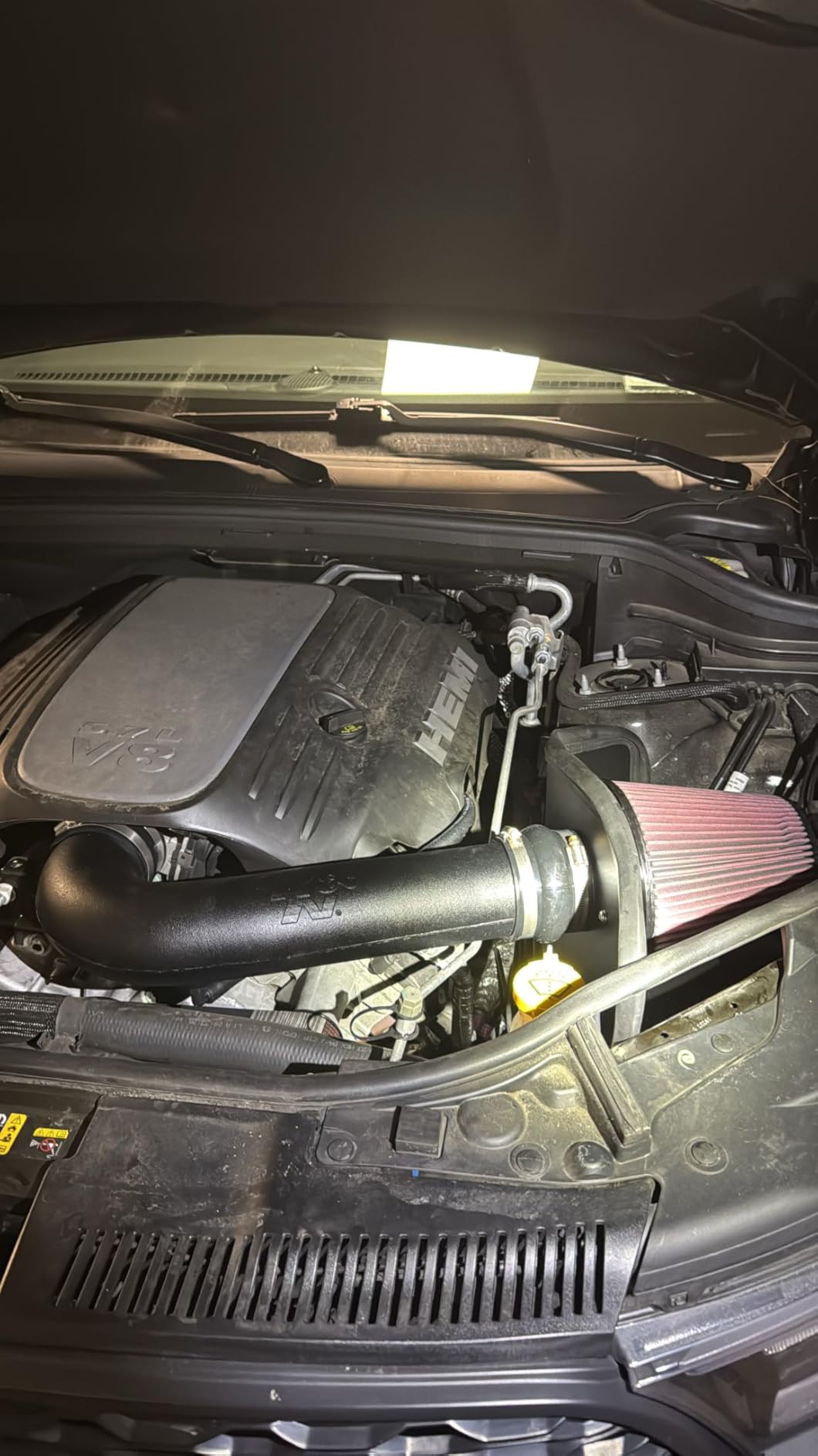 K&N Cold Air Intake System: High-Flow Air Filter, Increase Performance & Towing: Compatible with 2011-2026 Dodge/Jeep Durango, Grand Cherokee, 63-1563 customer photo 1