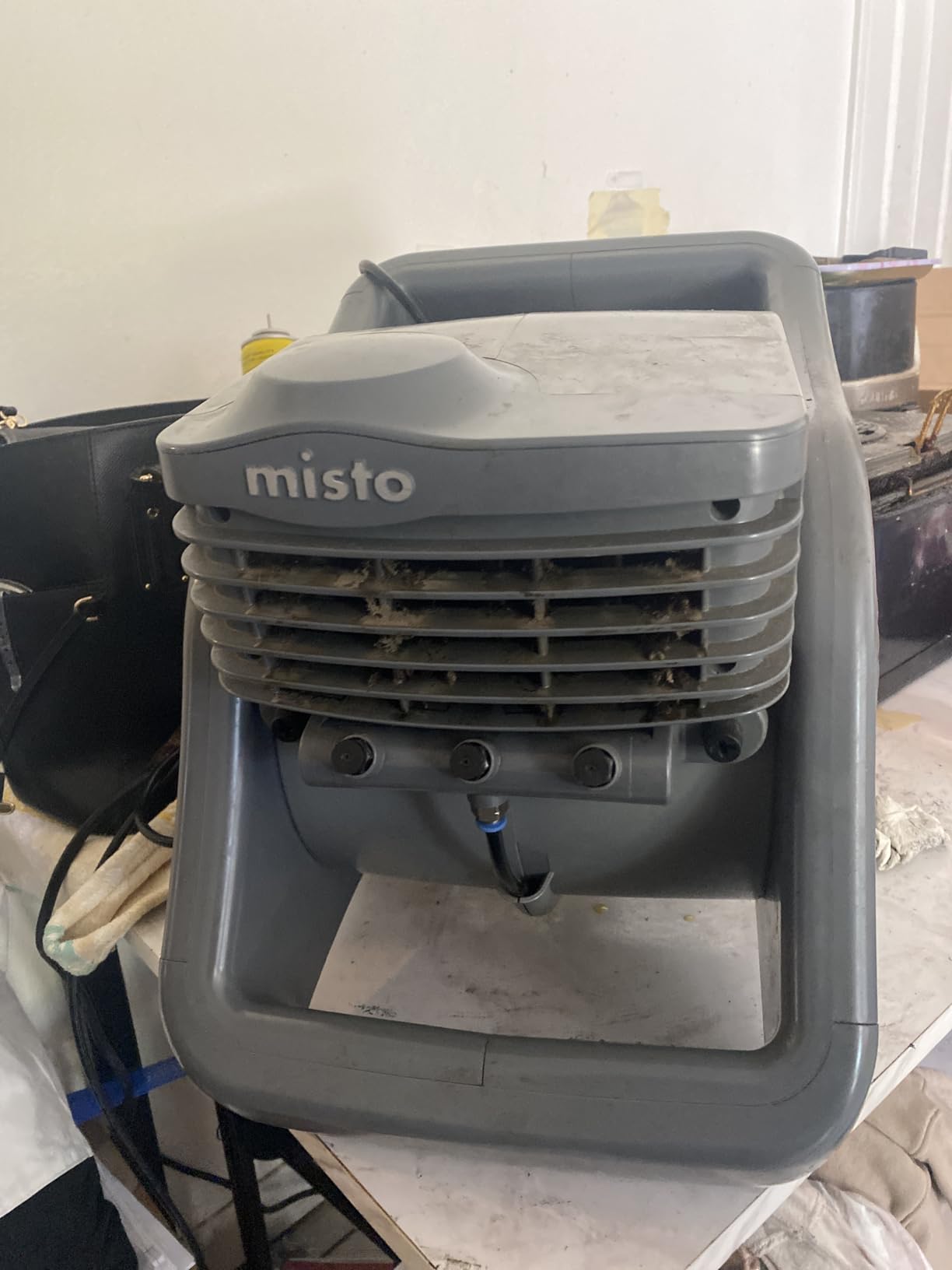 Lasko Misto Outdoor Misting Blower Fan, Ideal for Sports, Camping, Decks & Patios, 3 Speeds, 15