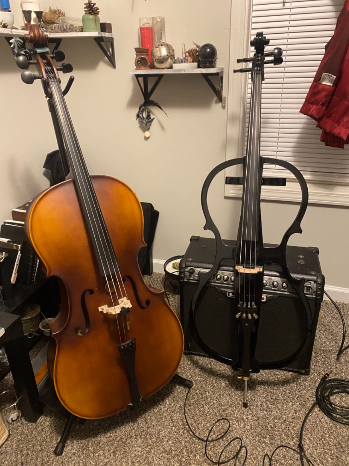 Cecilio 4/4 Silent Electric Cello with Ebony Fittings, Black Metallic customer photo 1