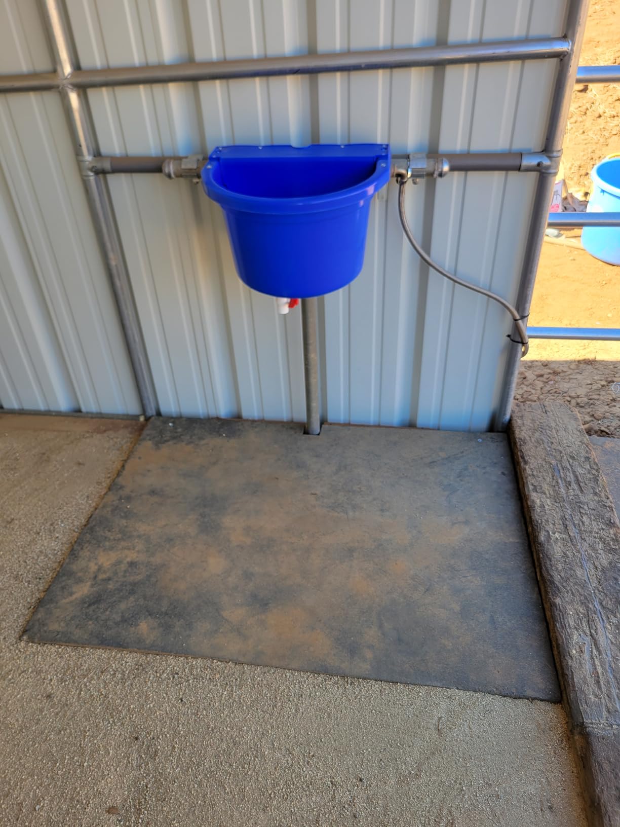 Little Giant DuraMate Float Controlled Automatic Waterer for Livestock | Heavy Duty and Durable | Made in USA | 4 Gallon | Float-Controlled Auto-Refill, Attached 30 Inch Hose, Metal Mount Brackets, for Horses & Cattle customer photo 2
