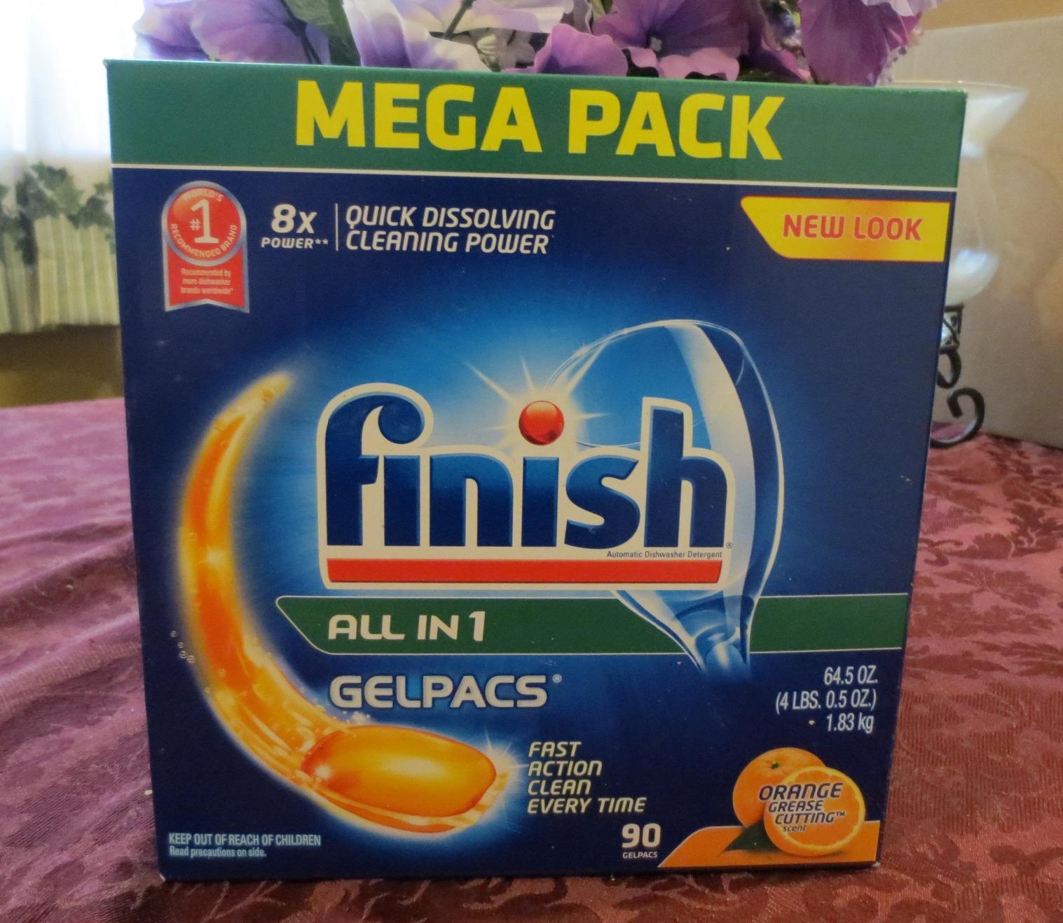 Finish Gelpacs Dishwasher Pods, Dish Detergent, Orange Scent, 84ct customer photo 2