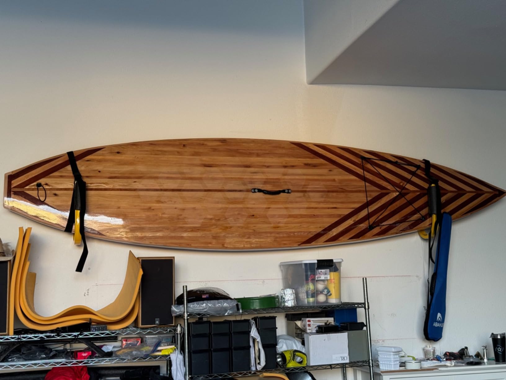 Suspenz SUP Storage Rack, Stand Up Paddle Board and Surfboard Rack with Safety Straps customer photo 2