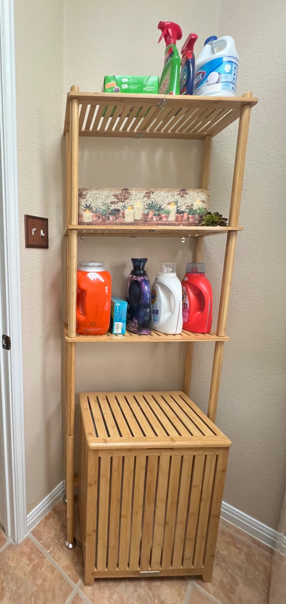 Oceanstar Spa-Style Bamboo Laundry Hamper customer photo 2