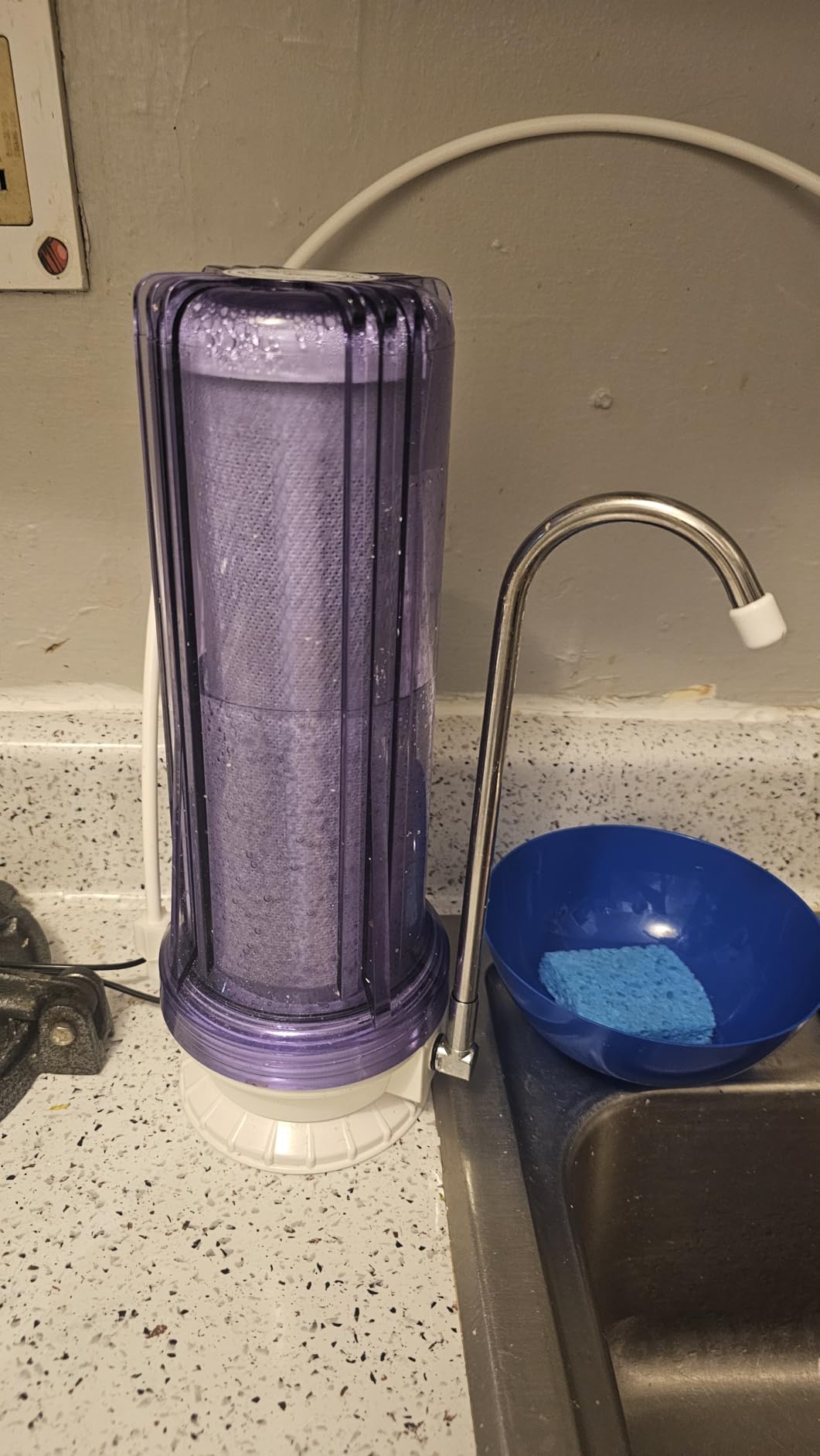 iSpring CKC1C Chlorine Removal Countertop Water Filter System, 10000 Gal | NSF/ANSI Certified Water Filter for Sink Faucet, Reduces Sediment and Odor, 2.5
